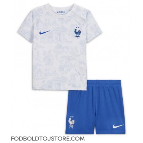 Frankrig Udebanesæt Børn VM 2022 Kortærmet (+ Korte bukser)